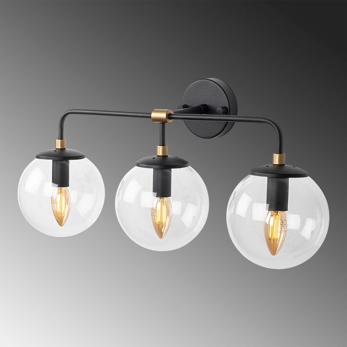 Opviq Horn - 12208 Lámpara de pared Negro y Antiguo